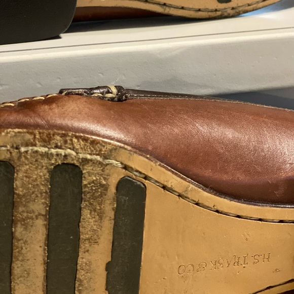 REDUCED! H.S. Trask & Co. 2-Tone Penny Loafers Brown 8.5 Medium - Picture 7 of 11